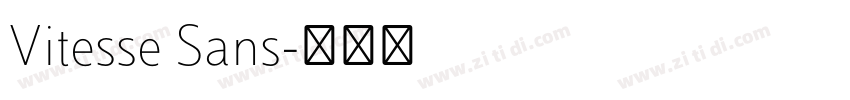 Vitesse Sans字体转换